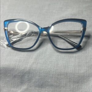 Elegant Blue Women's Glasses